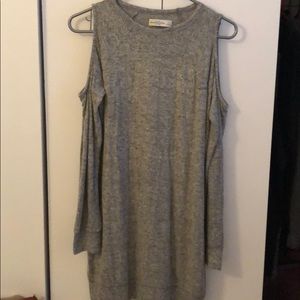 NWOT ABERCROMBIE & FITCH grey sweater dress